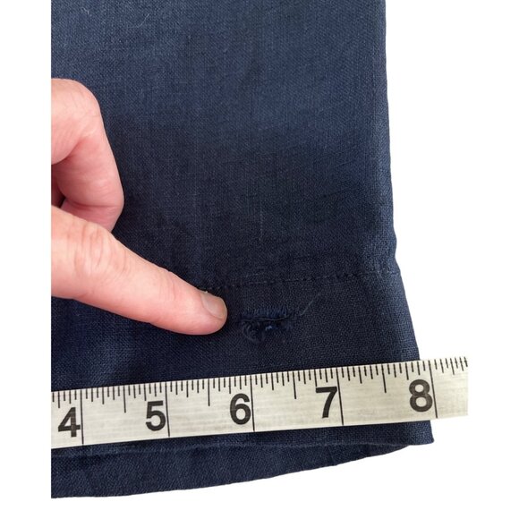 Lilly Pulitzer Breeta Linen Trouser Pants True Navy Blue Size 0 NWT $148 - Picture 12 of 16